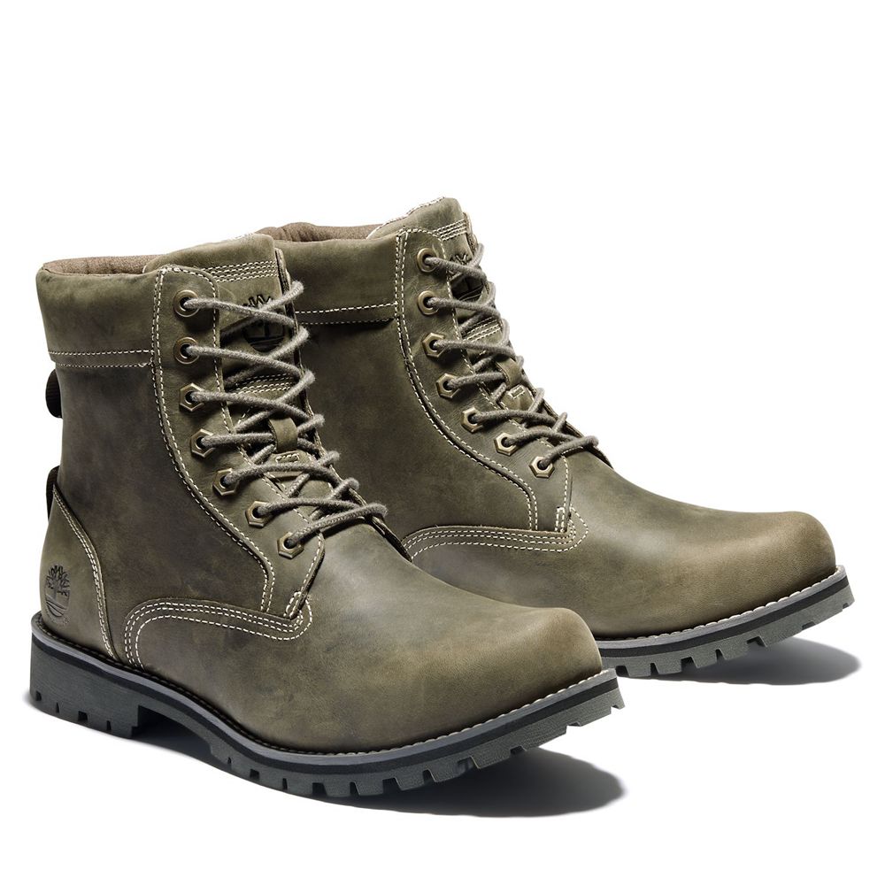 Bototos Timberland Hombre 6-Inch Rugged Waterproof Ii Verde Oliva - Chile MUL-385690